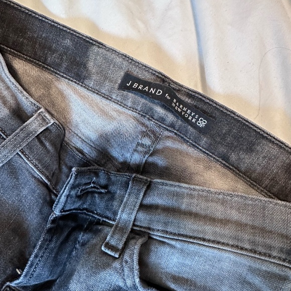 J.Brand Distressed Acid wash black jeans - Picture 2 of 2